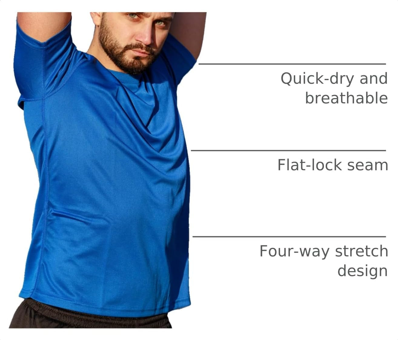 Men'S 1/3 Pack Workout Shirts Quick Dry Mesh Athletic T-Shirts | Active Shirts,Gym Shirts,Training T-Shirts,Running Top,Sport,Breathable,Fitness,Moisture Wicking,Lightweight,Short Sleeve