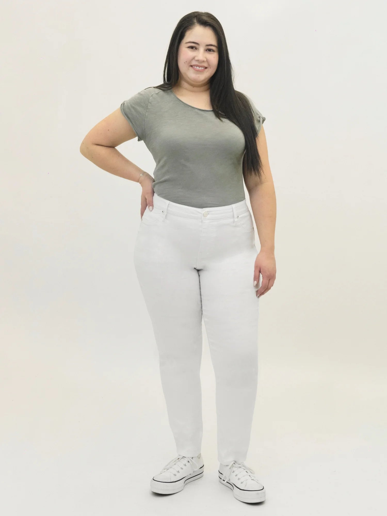 Women'S plus Size Destructed Skinny Jeans, Sizes 16-26