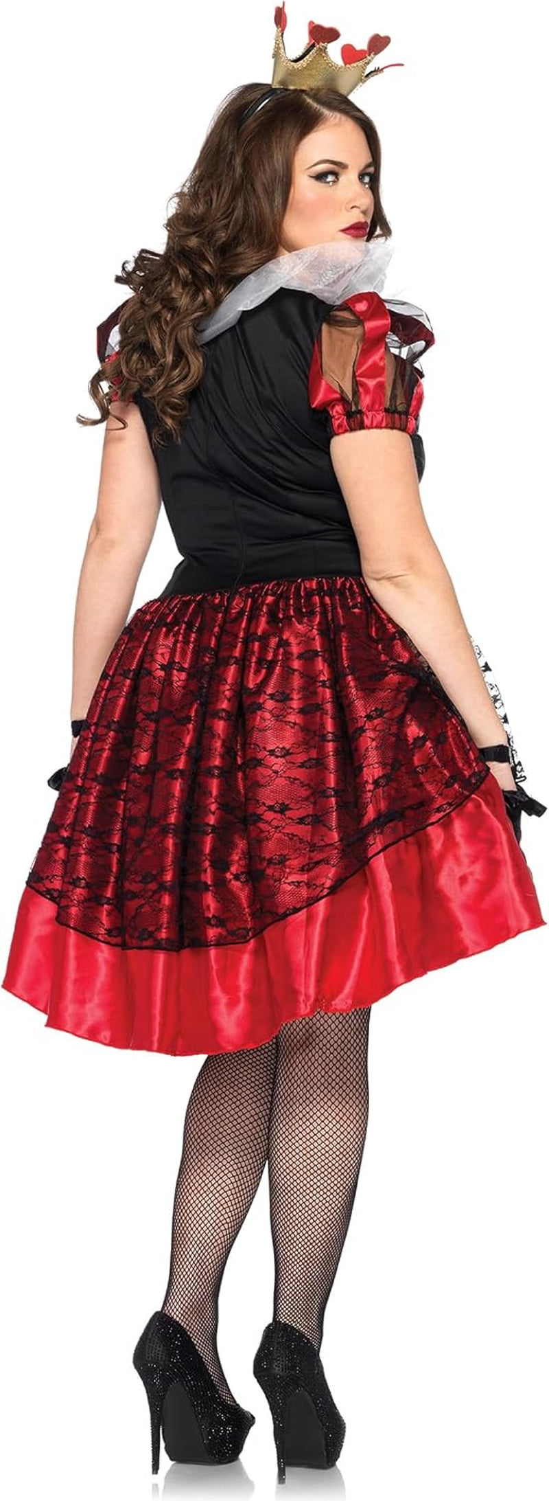 Women'S Plus-Size 2 Piece Royal Red Queen Costume