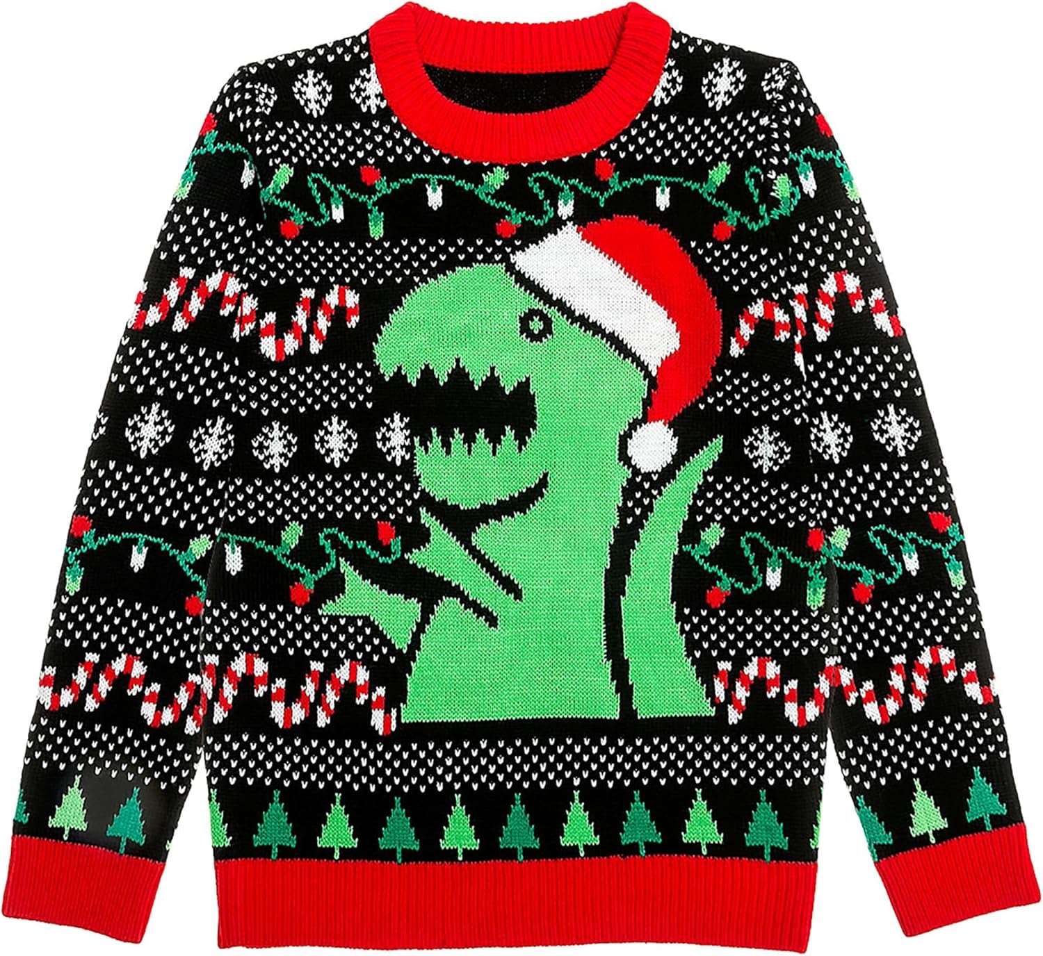 Kids Ugly Christmas Sweater Dino Gamer Swishmas Boy Girl Holiday | Soft Fleece Kids Ugly Christmas Sweatshirt; Great for Holiday Party, Gamer and Dino Fans, Boys Girls Xmas Gift