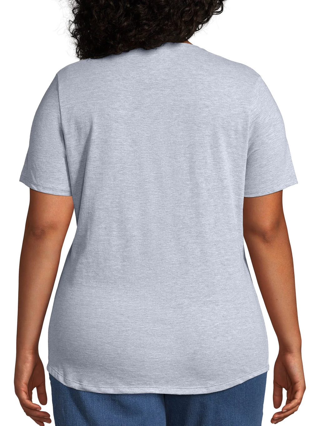 JMS by Hanes Women'S plus Size Short Sleeve V-Neck Tee