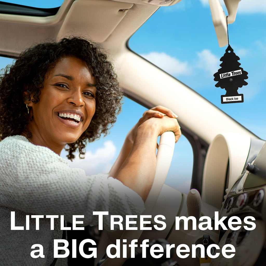 Car Air Freshener | Hanging Tree Provides Long Lasting Scent for Auto and Home | Black Ice, 24 Air Fresheners