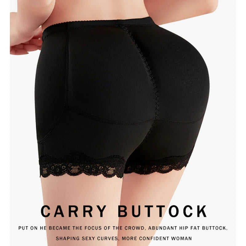 Shapewear Women Padded Underwear Butt Lifter Fake Buttock Hips Enhancer Sexy Body Shaper Control Panties With Filler Plus Size