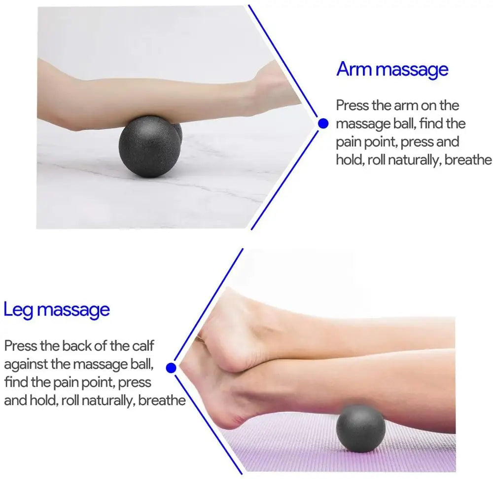 Fitness Ball Massage Peanut Single Mobility Ball 12*24 CM for Myofascial Physical Therapy Deep Tissue Massage
