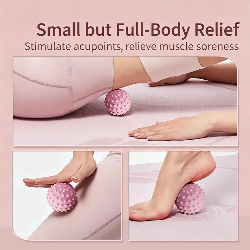 Foot Bottom Massage Ball Yoga Fitness Muscle Relaxing Ball for Shoulder Neck Waist Back Acupoint Therapy Ball