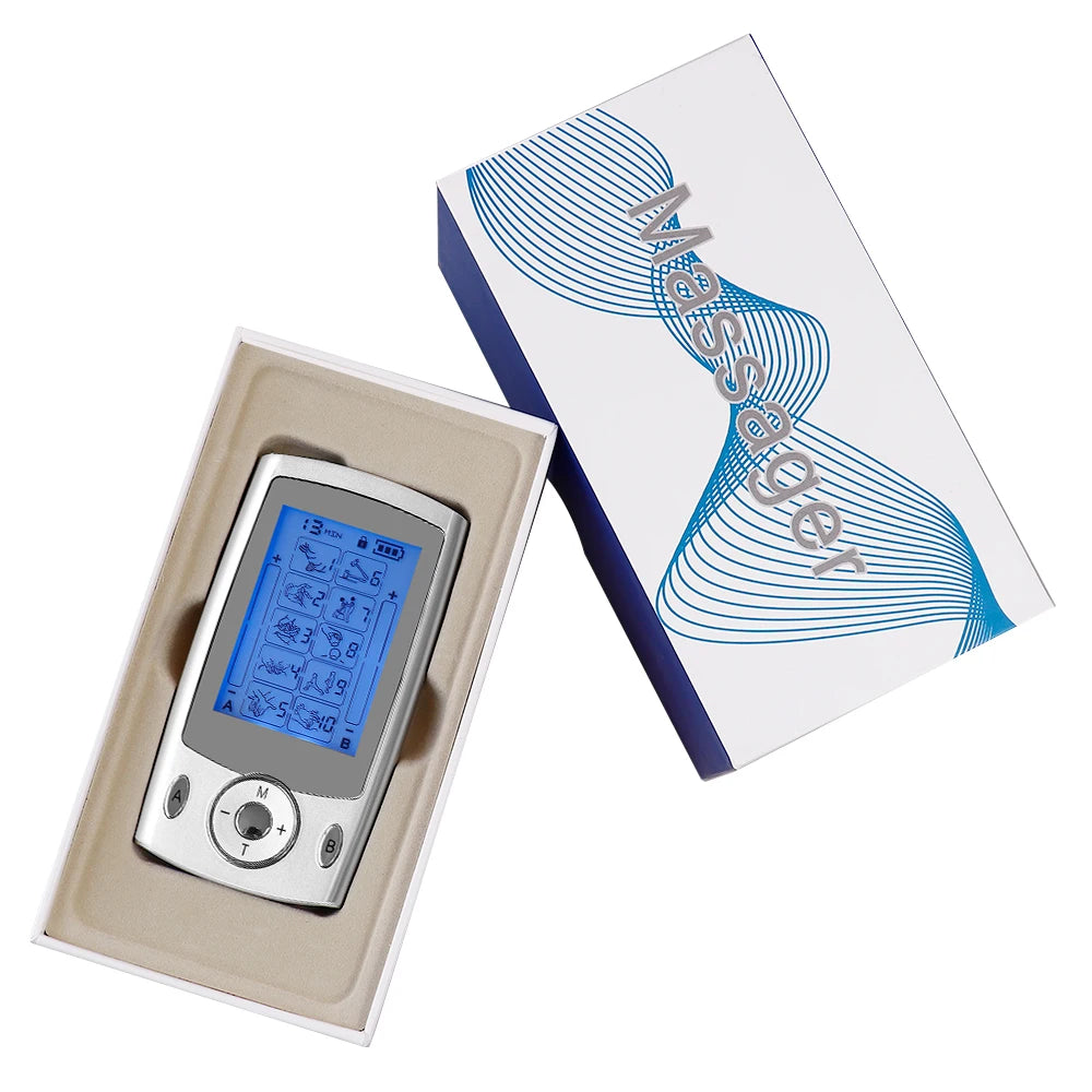 10 Modes 20 Intensity Pulse Acupuncture Massage Machine TENS Massager for Body EMS Muscle Stimulator Relaxation Pain Relief Tool