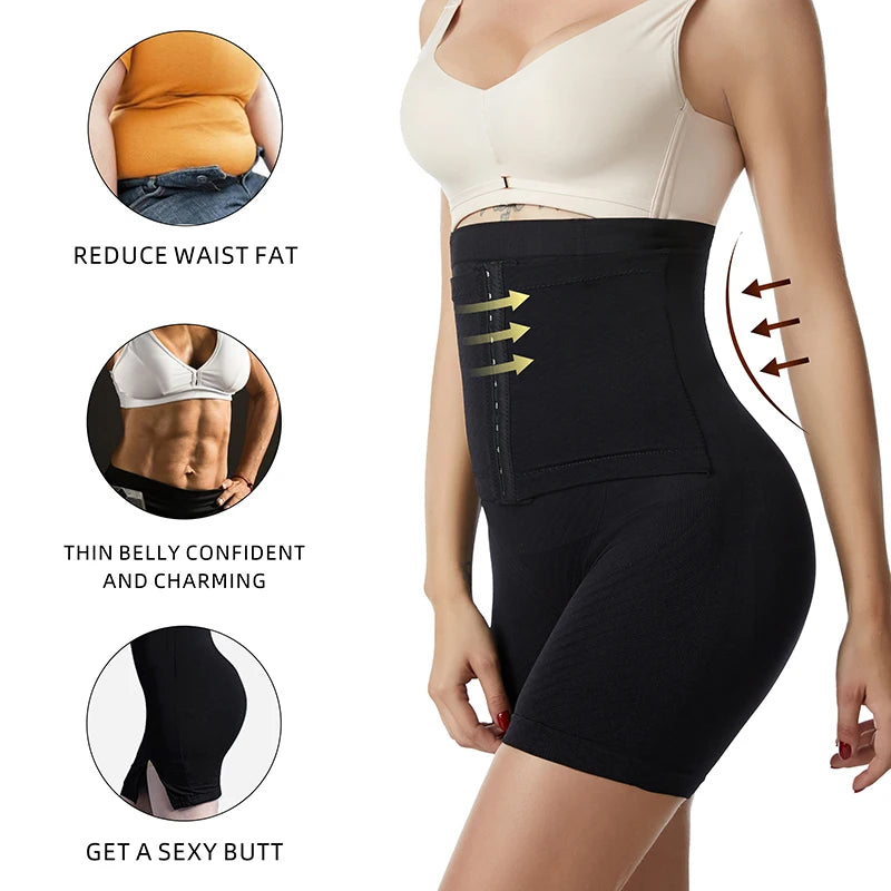 Shapewear for Women Tummy Control Body Shaper Fajas Shorts with Hook Butt Lifter Panties High Waisted Underwear Slimming Panties