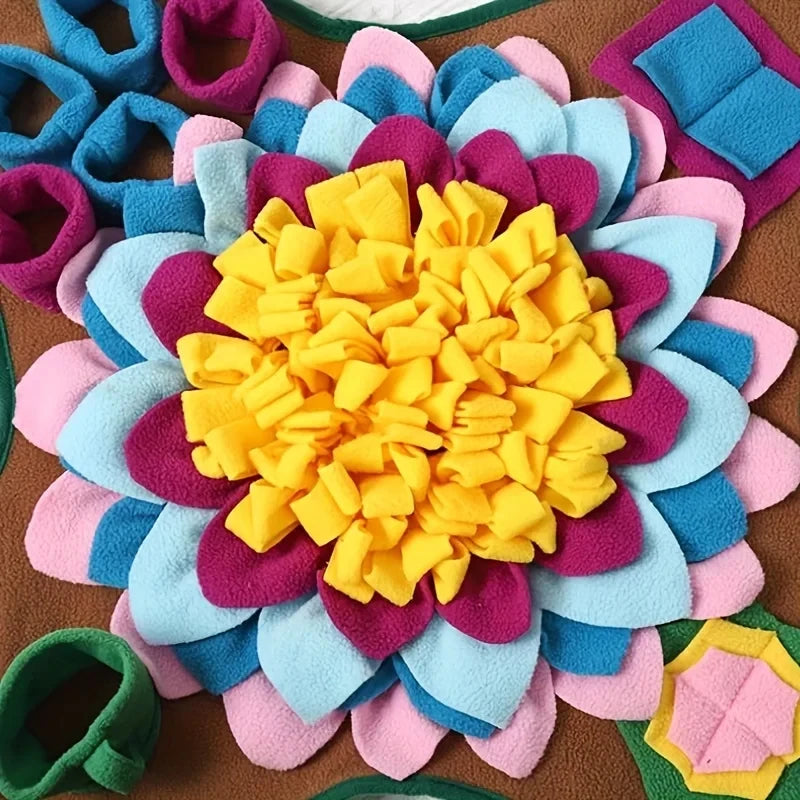 Pet Sniffing Training Mat Dogs Cats Slow Food Mat Educational Stress Relief Bite Resistant Pets Eco-friendly Training Blanket