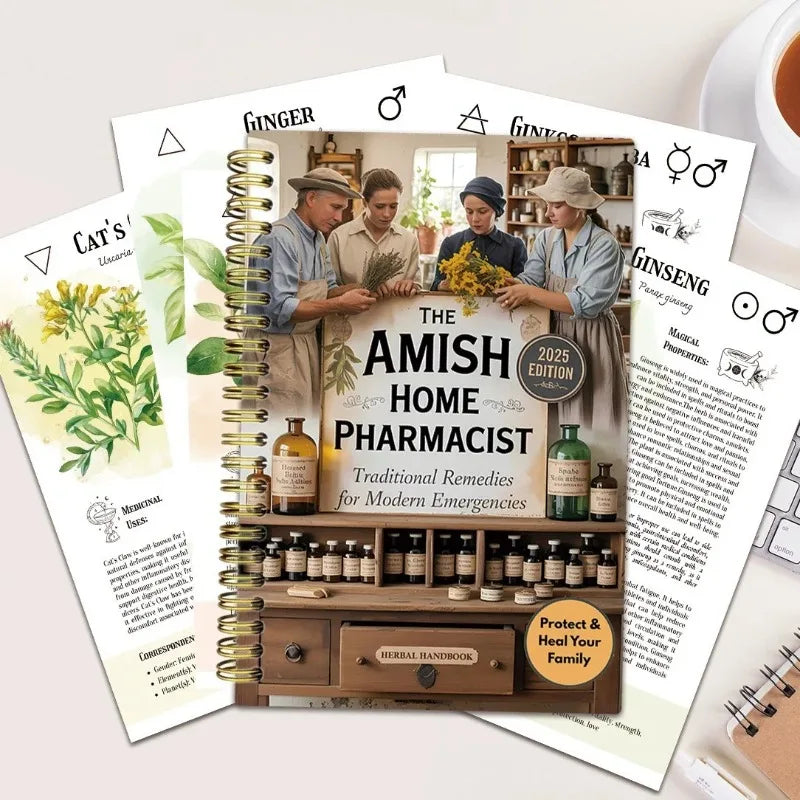 Herbal Remedies Handbook Traditional Natural Healing Guide Amish Home Pharmacy for Modern Wellness Health Lifestyle Solutions