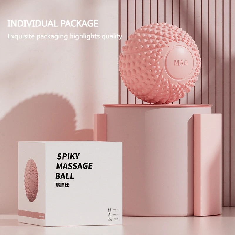Fascial Ball Foot Massage Ball for Muscle Relaxation Yoga Pilates Magnetic Hedgehog Design with Arch Peanut Home Gym Equipment