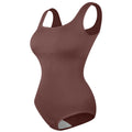 Plus Size Wide Shoulder Strap Bodysuit Women's Full Body Control Shapewear Comfortable Vest Triangle Panties Body Shaper Daily