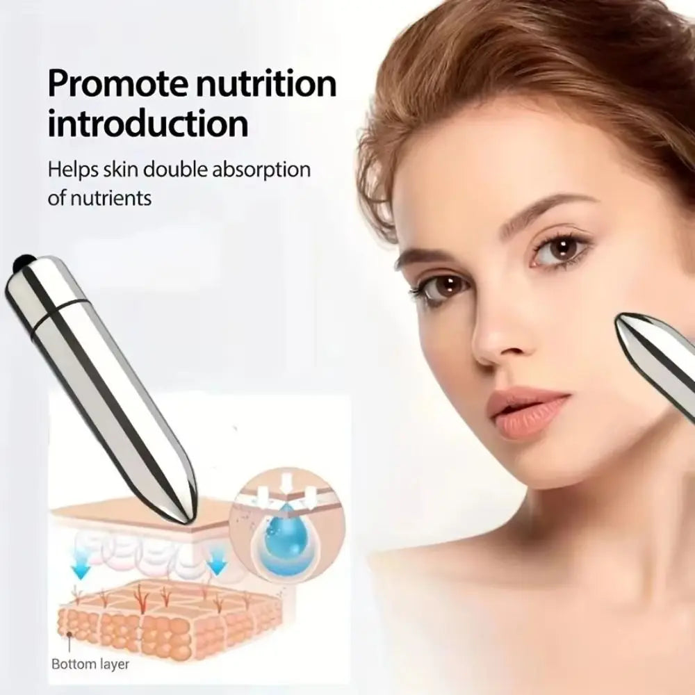 Facial And Eye Massage Treatment Mini Vibrating Massager Promotes Lotion Absorption Portable Massage Stick Massage Hammer