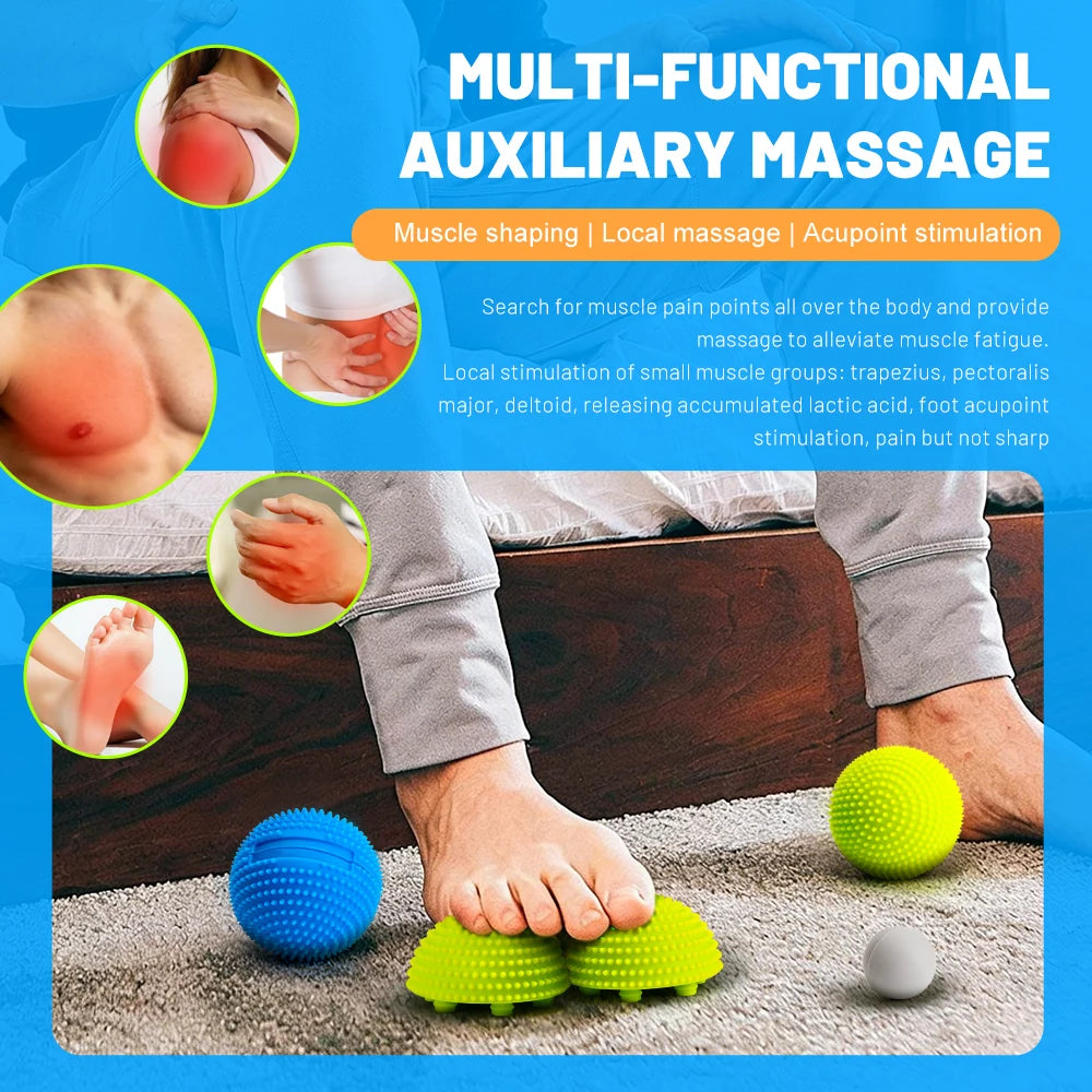Fascia Massage Ball Muscle Relaxation Massage Yoga Fitness Foot Massage Acupoint Meridian Full Body Massager