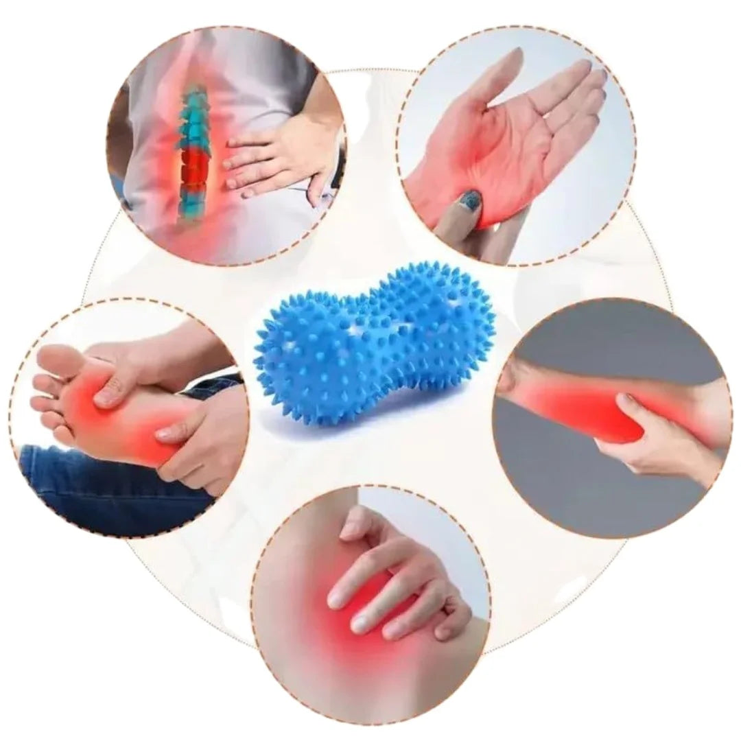1pc Spiky Peanut Massage Ball Foot Muscle Massager Relaxation Fitness Yoga Fascia Ball Colorful  Acupressure Massage Ball