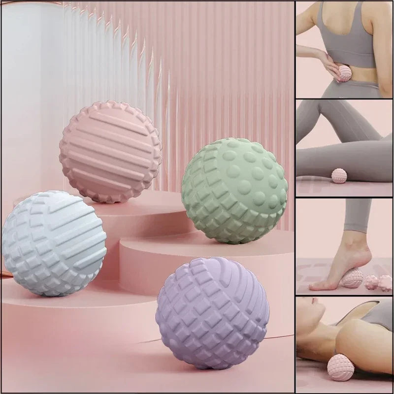 Yoga Foot Massage Ball Deep Acupressure Muscle Relaxation Handheld Ball for Shoulder Neck Fitness and Pain Relief