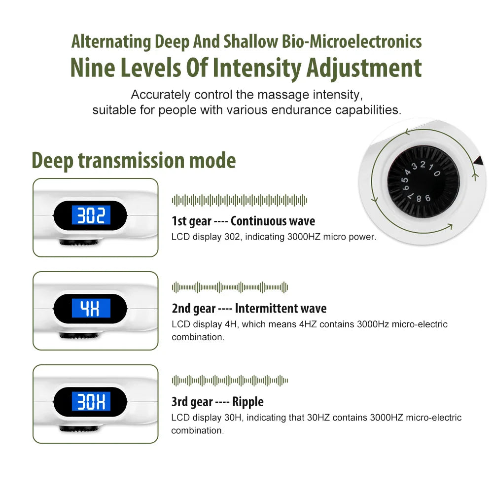 Acupuncture and Moxibustion Pen Electroacupuncture Acupoint Muscle Stimulator Massage Equipment with Digital Display
