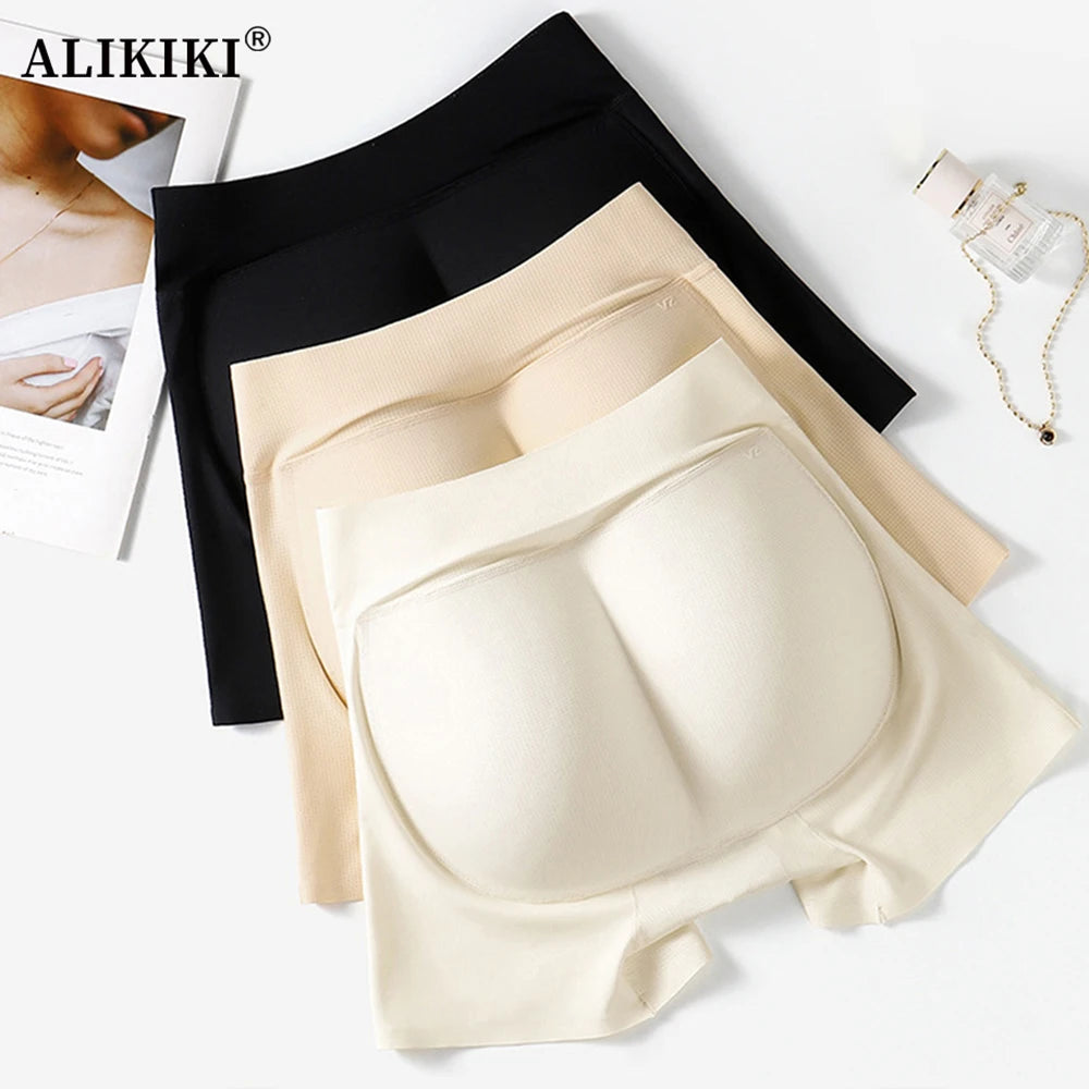 Padded Shapewear For Women High Waist Hip Enhancer Body Shaper Shorts Seamless Underwear Tummy Control Butt Lifter Panties