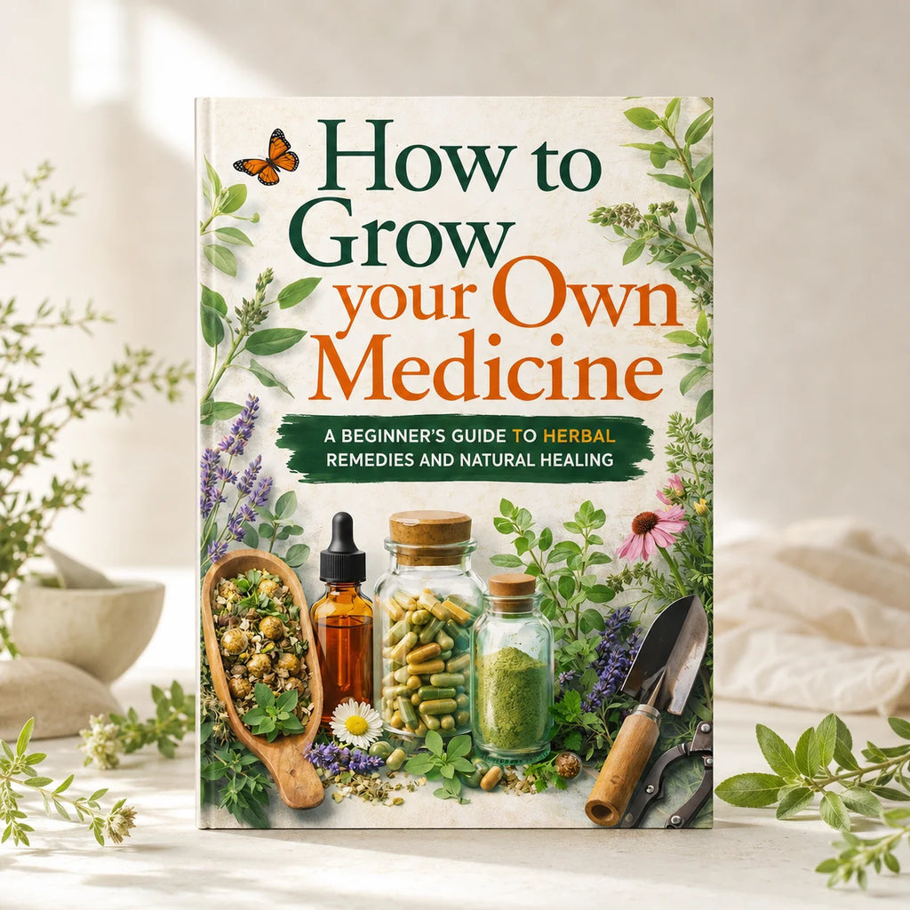 Grow Your Own Medicinal Herbs, Beginner Herbal Medicine Guide with Natural Therapies for Holistic Wellness