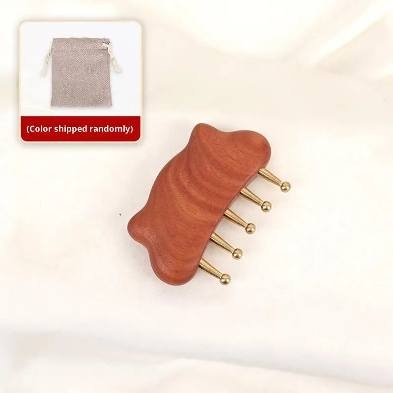 Portable Brass Gua Sha Massage Tool Head Neck Leg Body Meridian Massager Lymphatic Muscle Relief Pain Deep Tissue Massage
