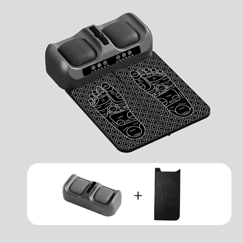 Multifunctional Foot Massager Pulse Kneading Heat Therapy Dual Frequency Red Light Physiotherapy Massager EMS Foot Therapy