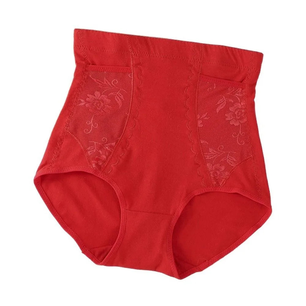 Shapewear Body Shaper With Pocket Butt Lifter Flower Slimming Panties High Waist Briefs Tighten Abdomen Female Lingerie