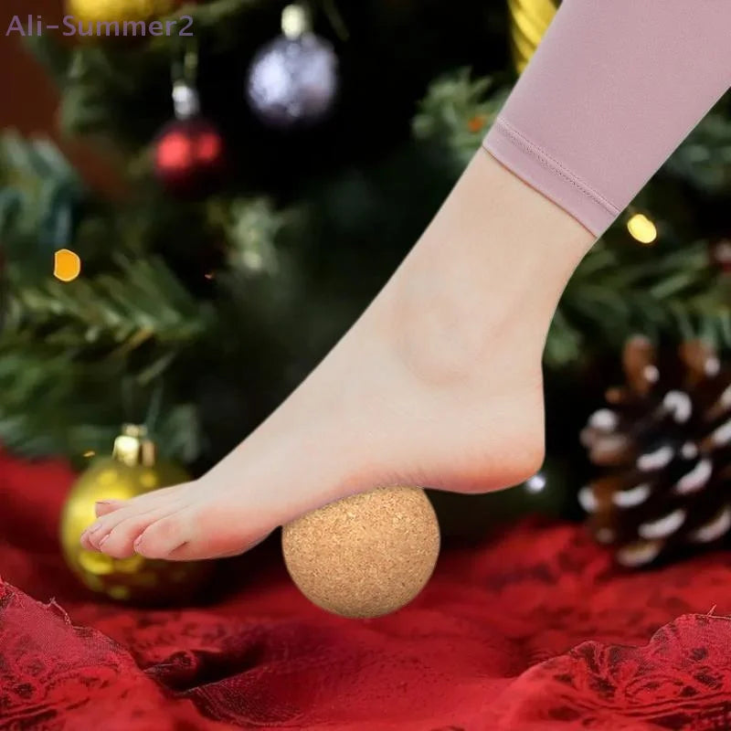 Cork Massage Ball Back Massage Foot Massager Yoga Ball Tension Release Therapy Myofascial Ball Relax Muscles Trigger Point