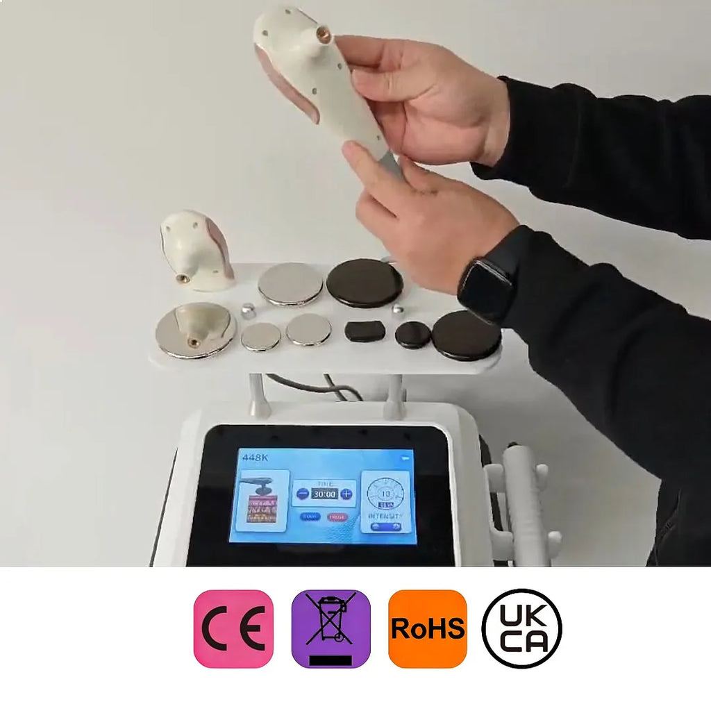 Portable Professional Tecar Therapy Machine for Pain Relief Physical Therapy Diathermy Home Muscle Recovery