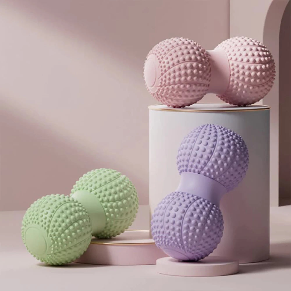 Peanut Massage Ball Yoga Fascia Ball Raised Point TPE 6.5cm Posture Master Waist Back Foot Massage Balls