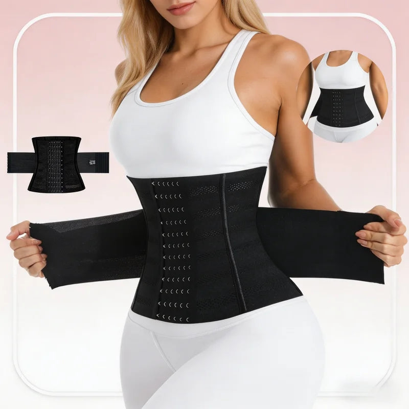 Shapewear Women Corset Waist Trainer Body Shaper Double Tummy Control Slimming Sheath Flat Belly Reductive Belts Sport Girdle