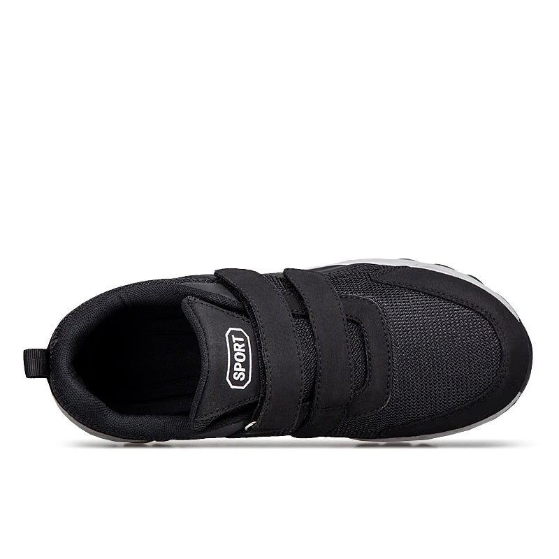 Diabetic Shoes for Men Comfort Walking Shoes for Elderly Swollen Feet Orthopedic Adjustable Double Strap Hook and Loop Sneakers