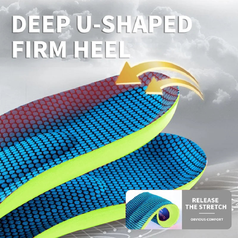 Orthopedic Insoles for Feet Sport Shock-absorbing Insole for Shoes Arch Support Plantar Fasciitis Templates Pads Men Women Sole