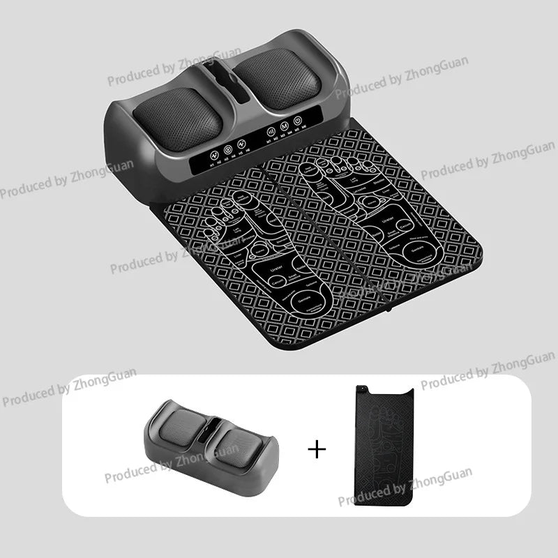 Multifunctional Foot Massager Pulse Kneading Heat Therapy Dual Frequency Red Light Physiotherapy Massager EMS Foot Therapy