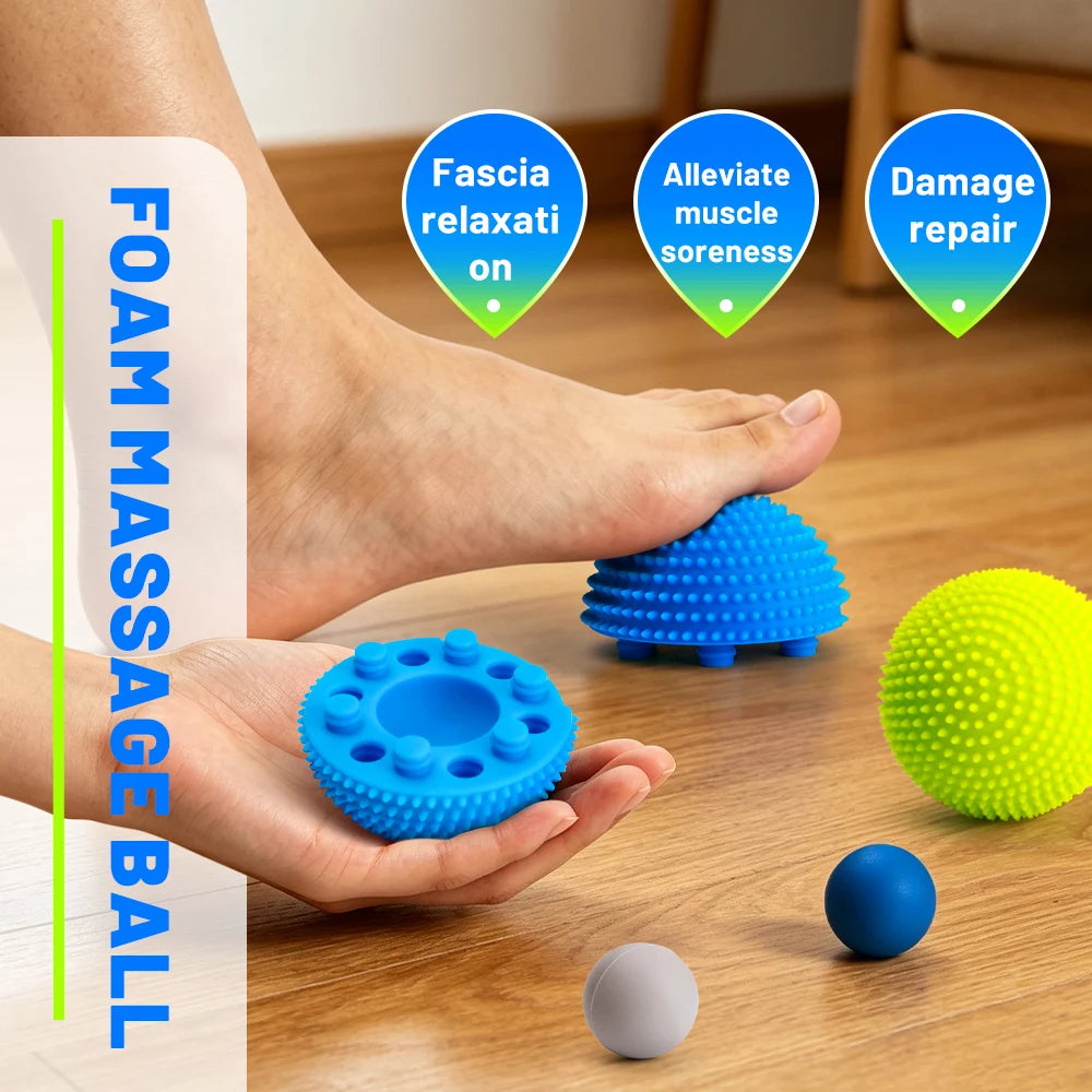 Fascia Massage Ball Muscle Relaxation Massage Yoga Fitness Foot Massage Acupoint Meridian Full Body Massager