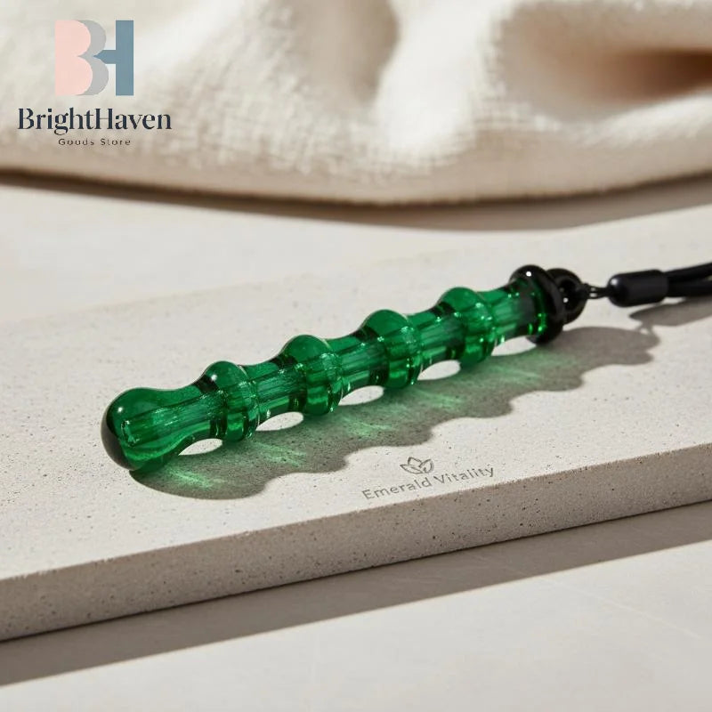 Hot Massage Stick Smooth Thornless Meridian Acupoint Sticks Muscle Relaxation Suitable For Shoulders Neck Hips Jade Massager B.H