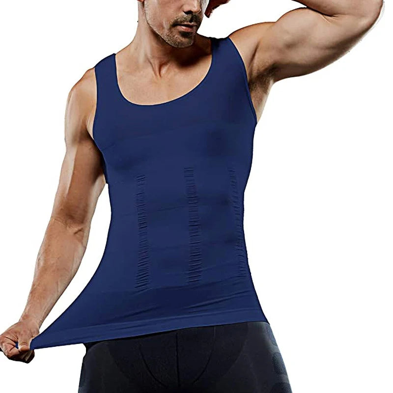 Men's Shapewear Slimming Body Corset Vest Shirt Compression Abdomen Tummy Belly Control Slim Waist Cincher Underwear Sports Vest