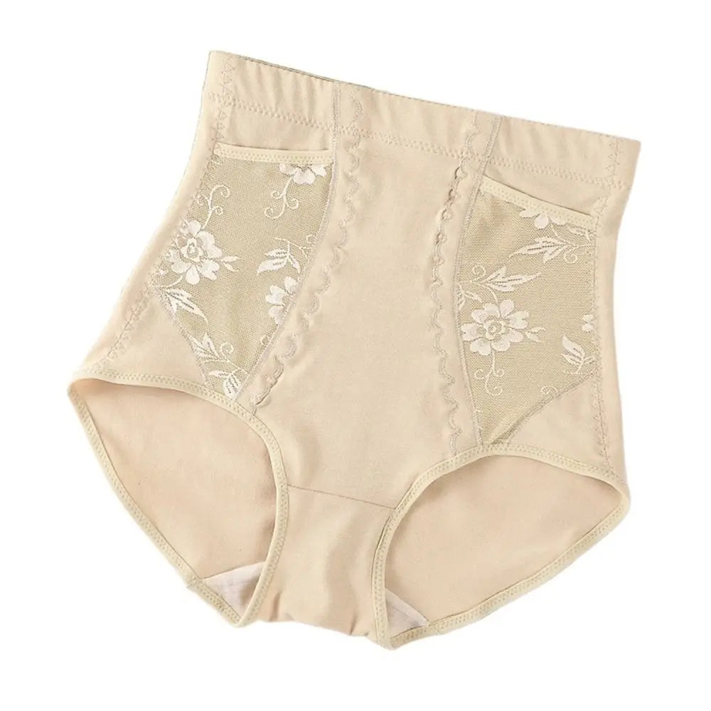 Shapewear Body Shaper With Pocket Butt Lifter Flower Slimming Panties High Waist Briefs Tighten Abdomen Female Lingerie