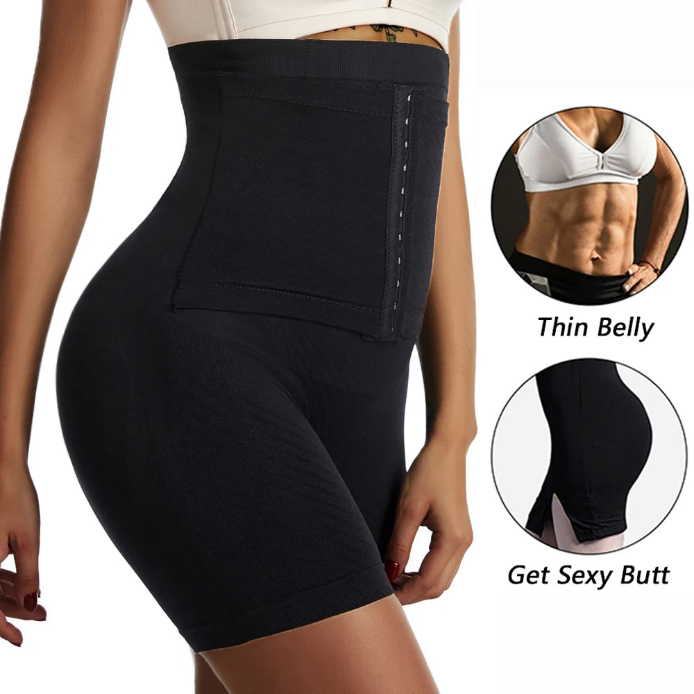Shapewear for Women Tummy Control Body Shaper Fajas Shorts with Hook Butt Lifter Panties High Waisted Underwear Slimming Panties