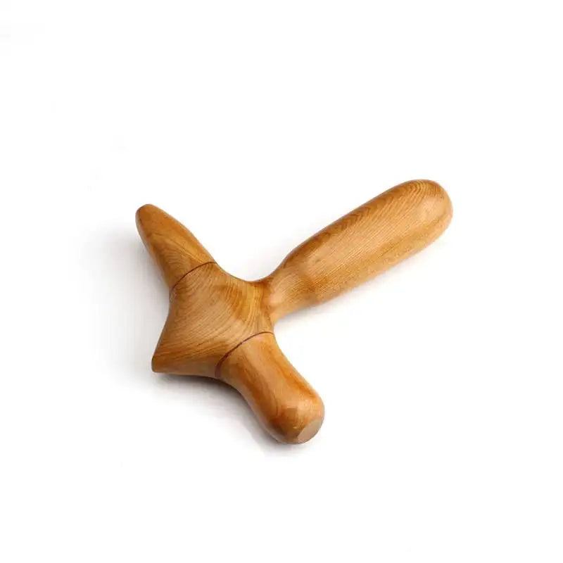 2 wooden massage sticks, ergonomic reflexology tools, portable muscle massagers, suitable for home and massage salons.