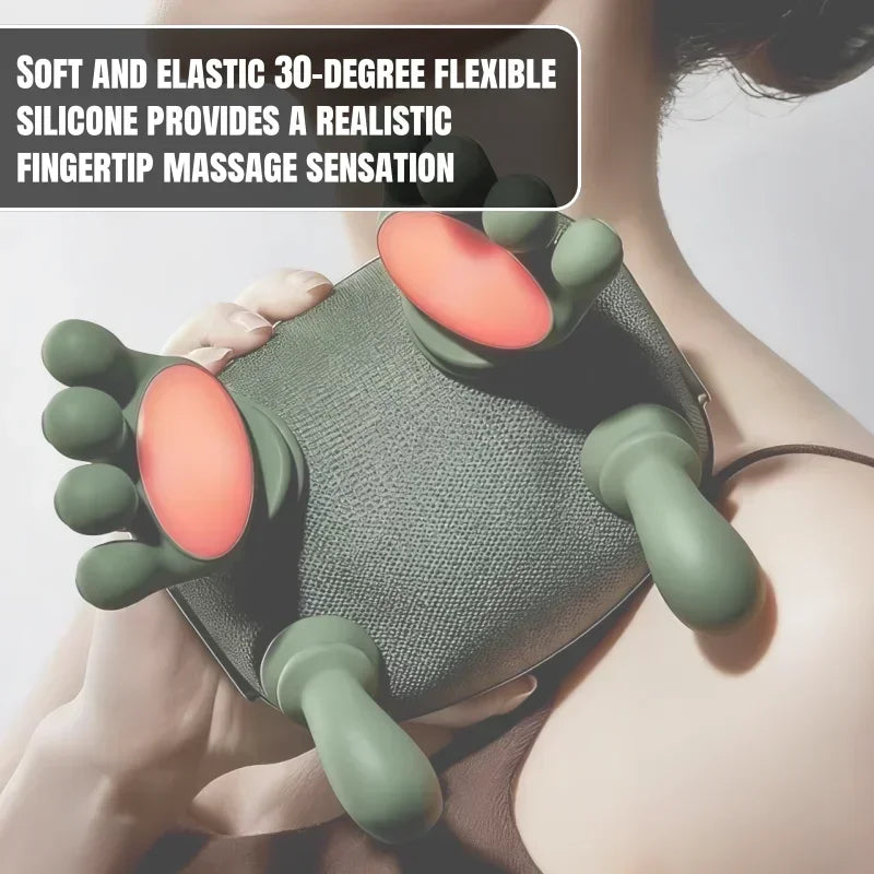 Electric Shoulder and Neck Massager and Back Massager 4D Palm-Style Deep Tissue Massage Relieves Pain and Relaxes Muscles