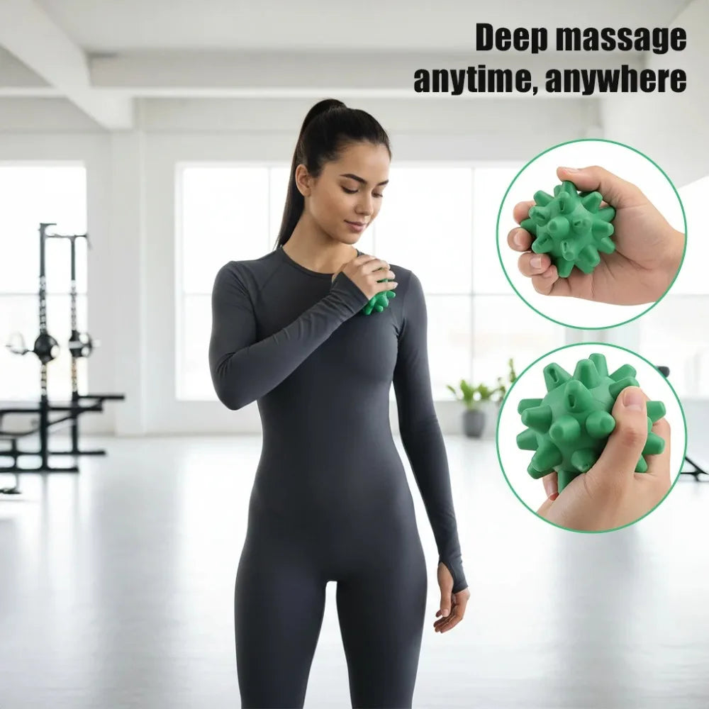 Hedgehog Massage Ball Deep Tissue Myofascial Release Full Body Muscle Relaxation Foot Back Yoga Fitness Wellness Tool