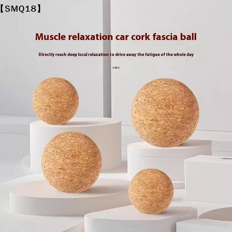 Cork Massage Ball Back Massage Foot Massager Yoga Ball Tension Release Therapy Myofascial Ball Relax Muscles Trigger Point【SMQ】