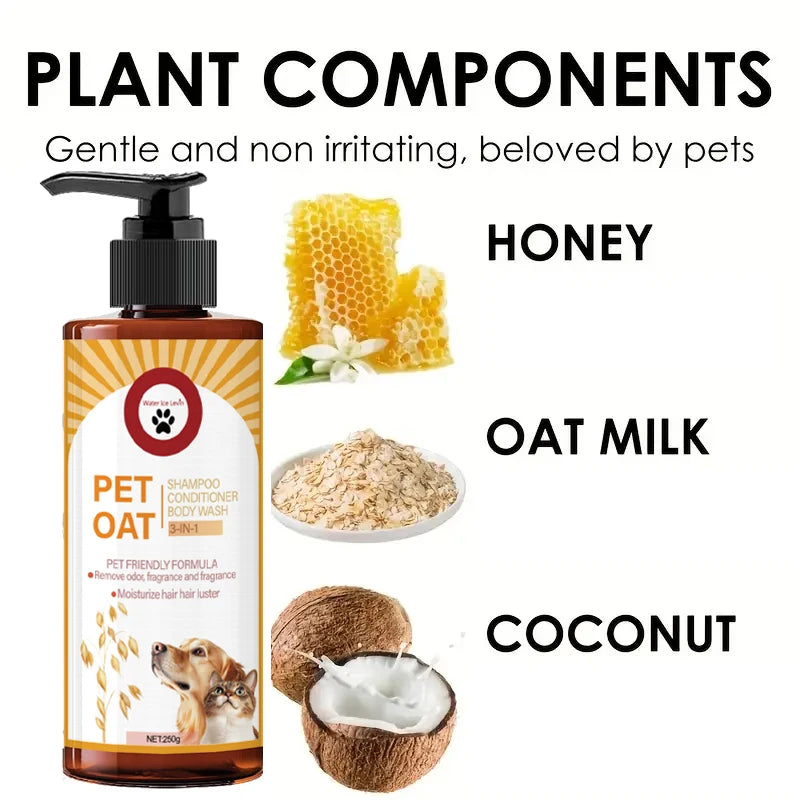 Pet Shampoo; Cleans Hair, Removes Odors, Makes Hair Soft and Not Dull, Has a Long-Lasting Fragrance, Is Specifically Designed for Pets, Suitable for Bathing Dogs and Cats