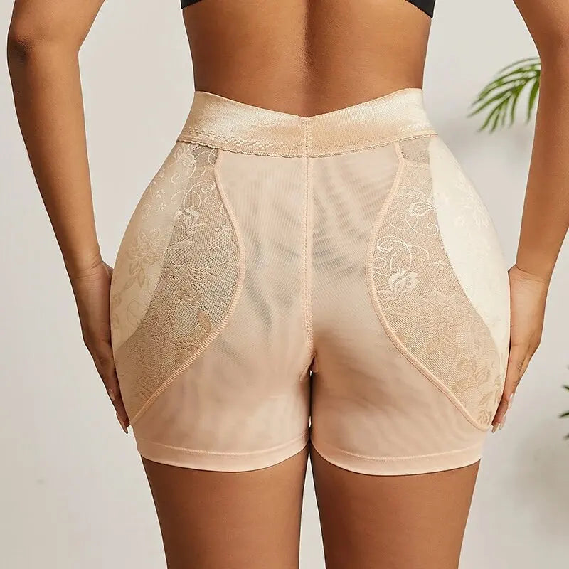 Shapewear Women High Waist Panty Control Panties Body Shaper Seamless Brief Lace Hip Lifte Padded Booty Shaper Hip Enhancer
