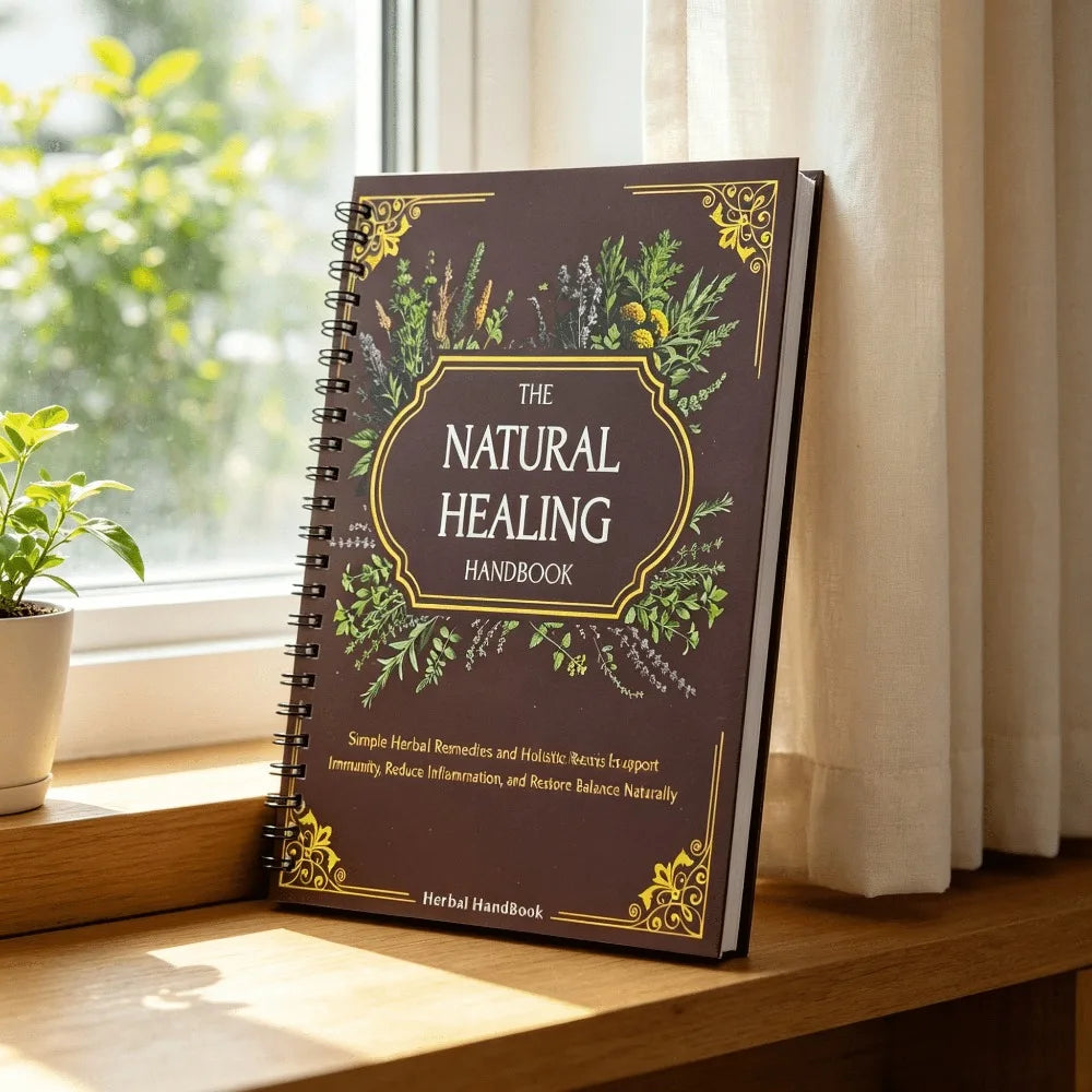 The Natural Healing Handbook English Herbal Wellness Fans Spiral Bound Herbal Remedies Holistic Health Guide Free Shipping