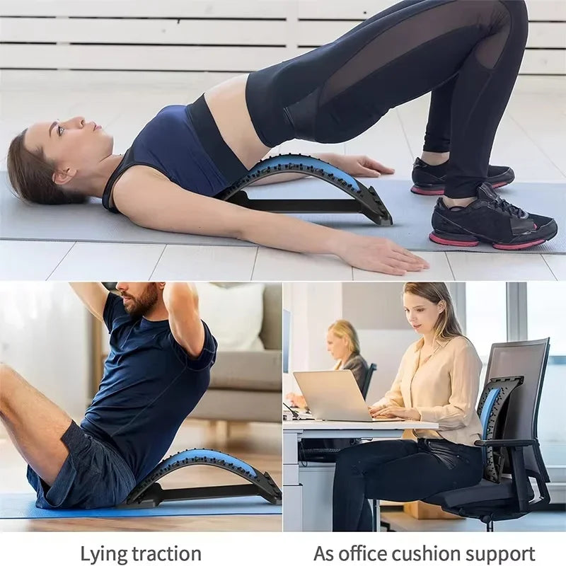 2026 new Back Massage Muscle Relaxation Stretcher, Back Stretching  Relaxation Massage Pad, Lumbar Support Stretcher,Pain Relief