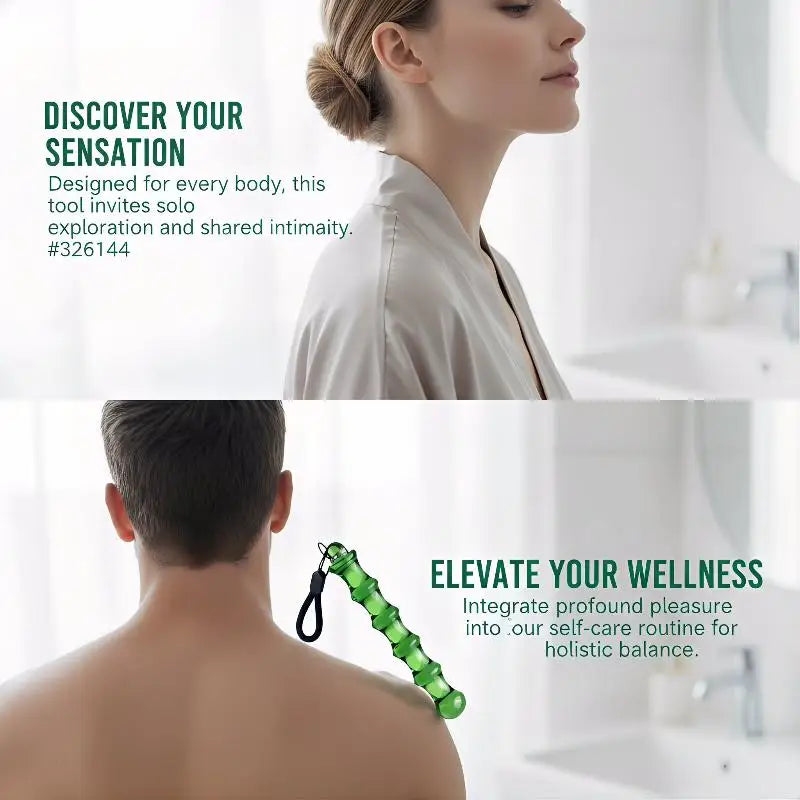 Manual Muscle Massage Stick Smooth Thornless Acupoint Meridian Relaxation Tool for Neck Back Leg Pain Relief Sports Recovery