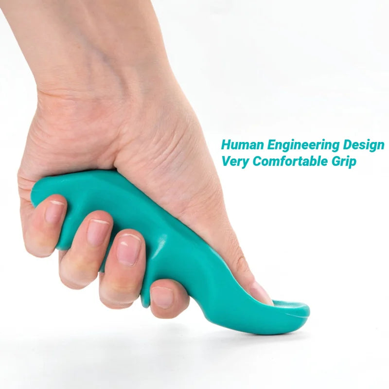 2Pcs T-Shaped Massager + Thumb And Finger Pressure Rod Plastic Material Physical Therapy Tool Deep Tissue Relaxation Through