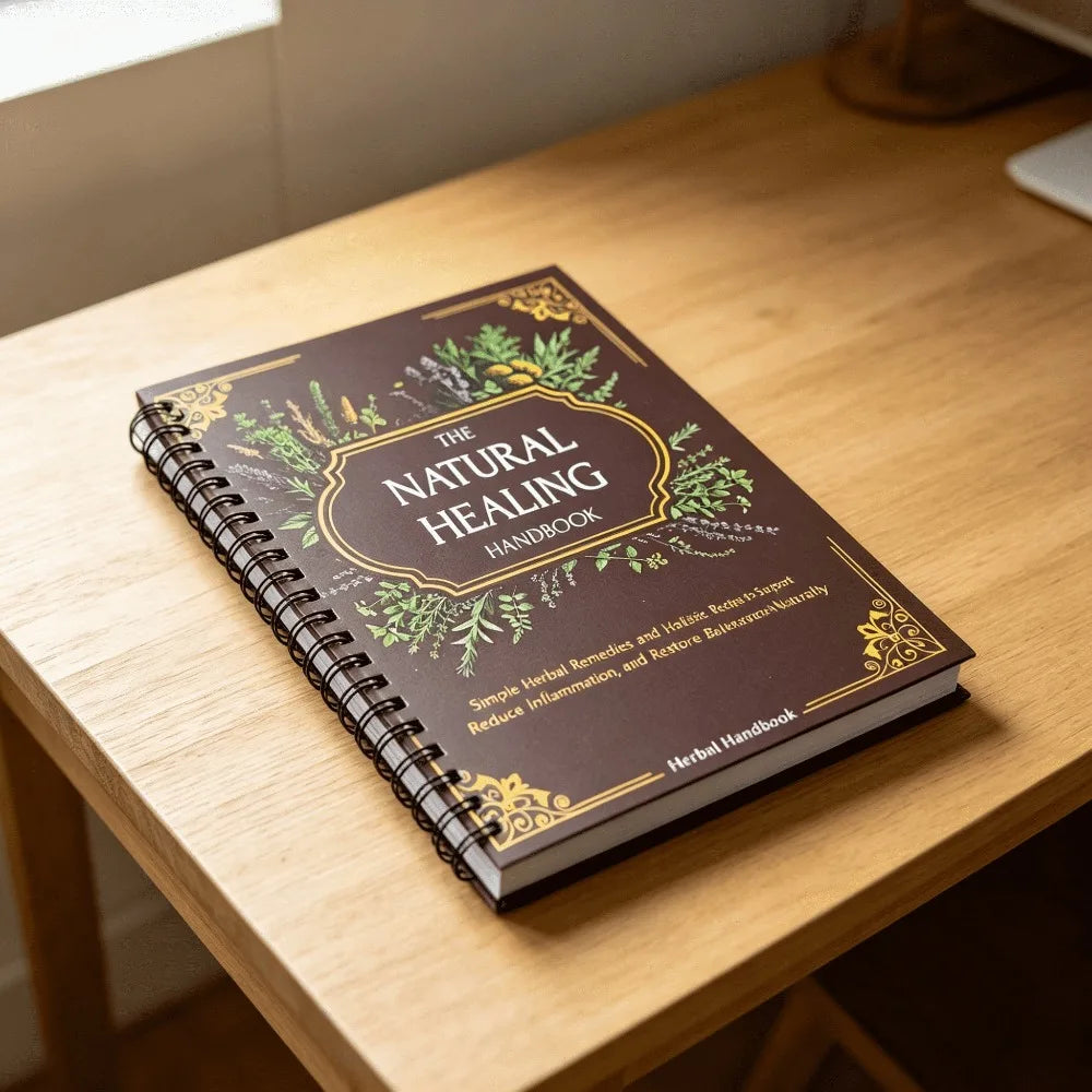 The Natural Healing Handbook English Herbal Wellness Fans Spiral Bound Herbal Remedies Holistic Health Guide Free Shipping