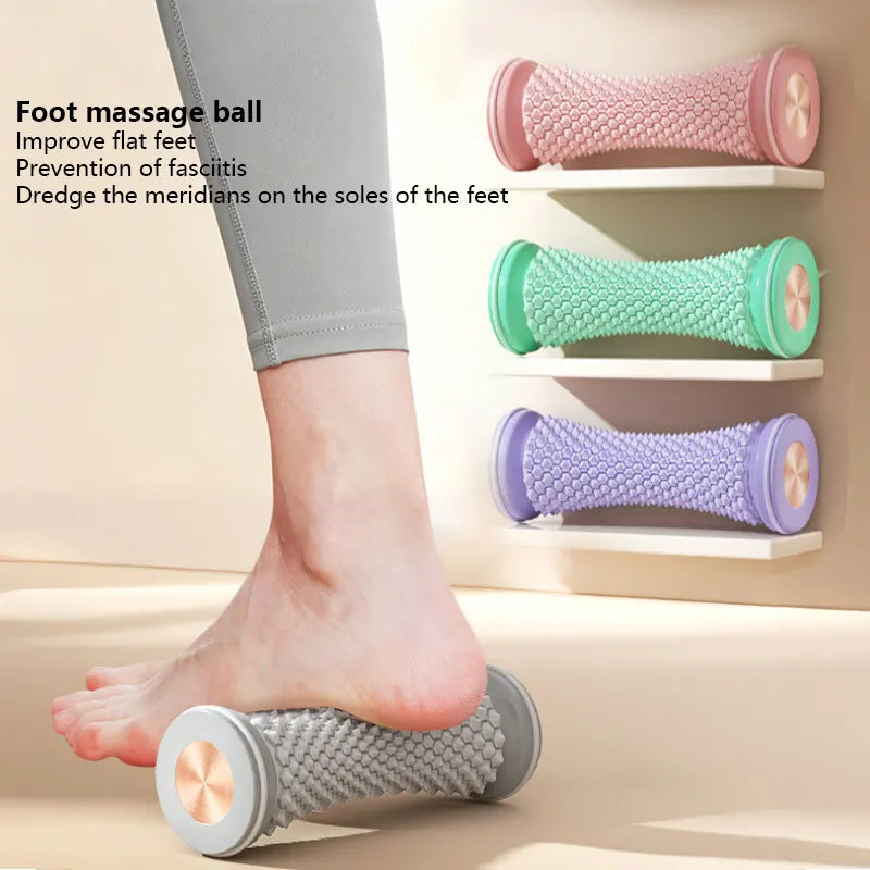 Foot Massager Yoga Massage Ball Massage Roller Plantar Fascia Roller Muscle Relaxation Care Plastic Manual Foot Massager Rollers