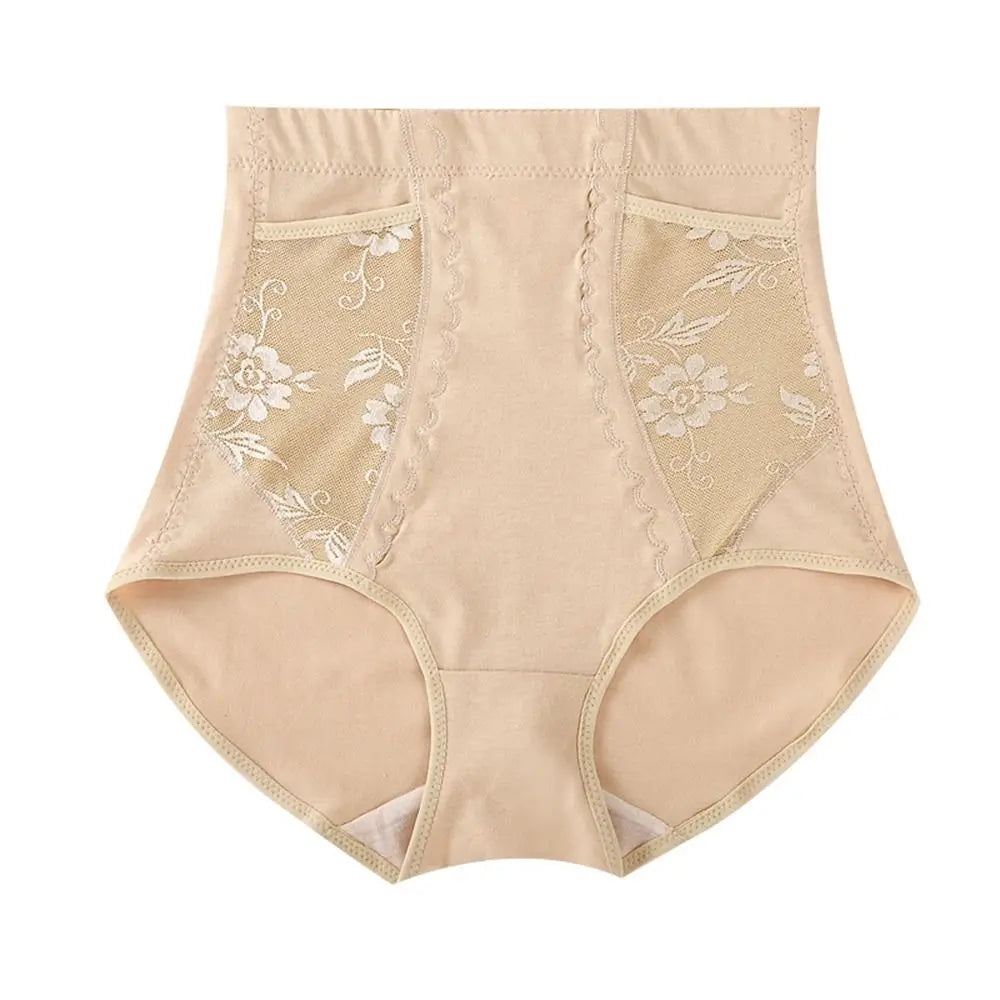 Shapewear Body Shaper With Pocket Butt Lifter Flower Slimming Panties High Waist Briefs Tighten Abdomen Female Lingerie